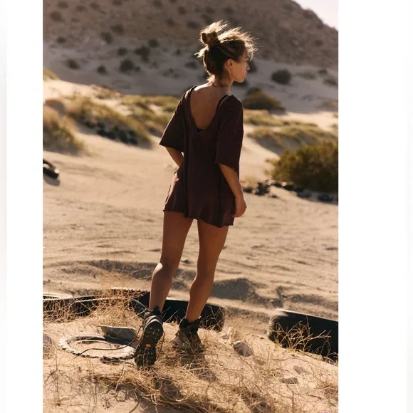 NEW Free People Movement Hot Shot Tee Romper - Picture 2 of 8